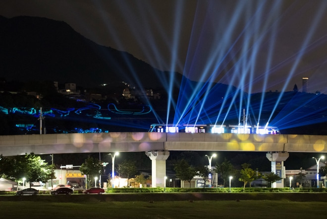 【新北メトロ】流れ星新幹線を台湾で再現するコラボレーション企画