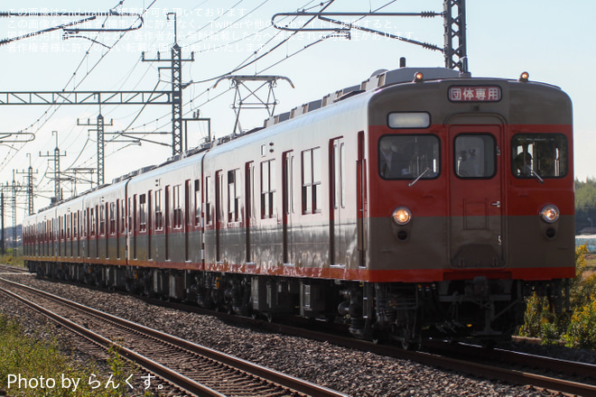 【東武】東武8000型8111F「転属回送ツアー」を静和～新大平下間で撮影した写真