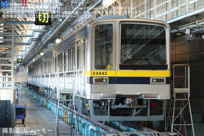【東武】20400型21443F南栗橋工場出場試運転を南栗橋工場で撮影した写真