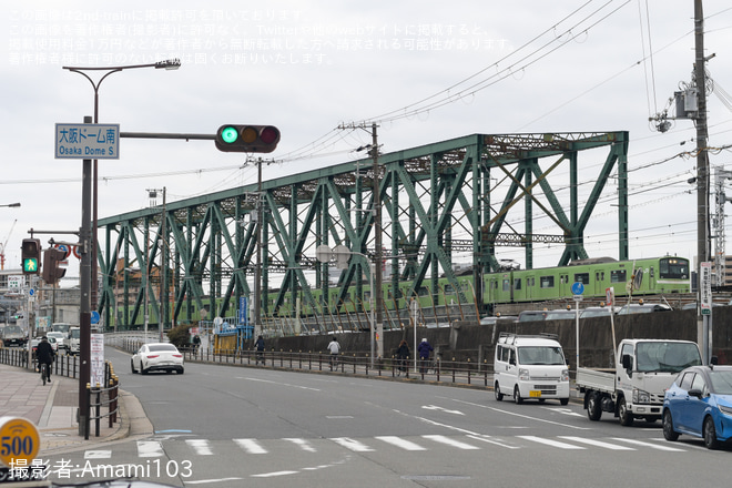 【JR西】201系ND601編成廃車回送を大正～弁天町間で撮影した写真
