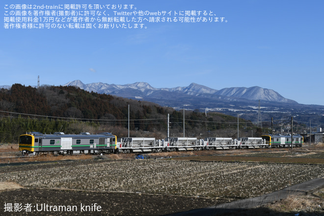 【JR東】GV-E197系TS01編成が吾妻線で試運転を金島～祖母島間で撮影した写真