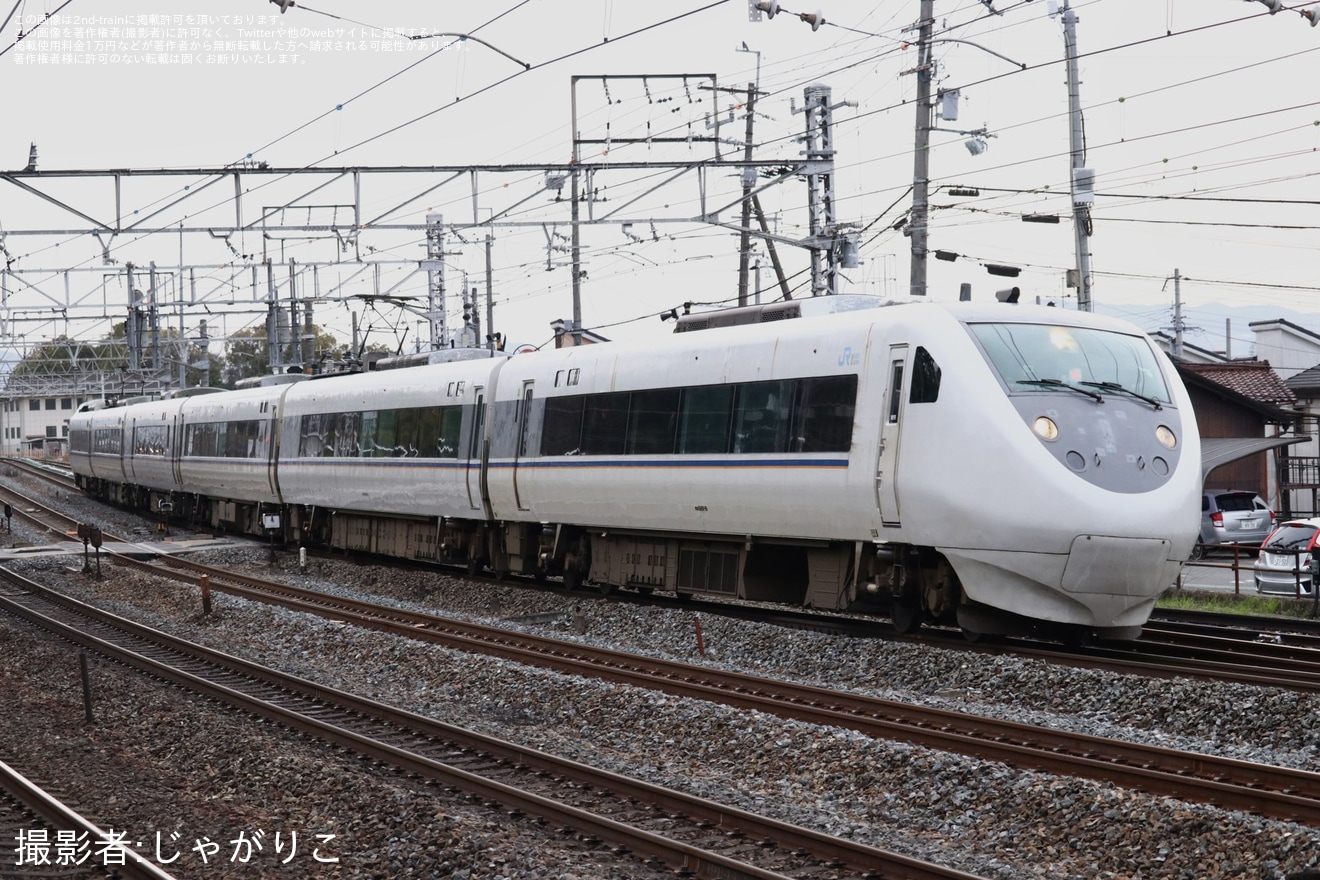 【JR西】681系W91編成が吹田総合車両所本所入場回送の拡大写真