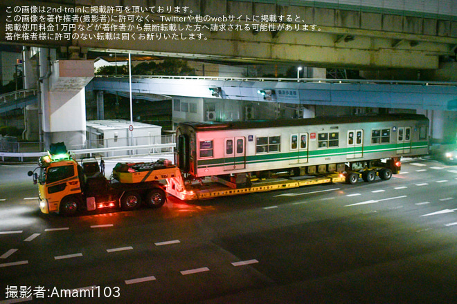 【大阪メトロ】20系2632F 廃車搬出陸送を堺市内で撮影した写真