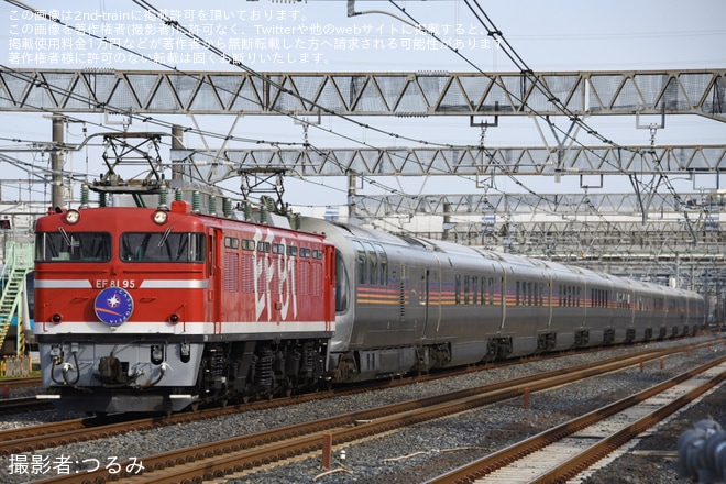 【JR東】EF81-95牽引青森行きカシオペア紀行運転（20240428）