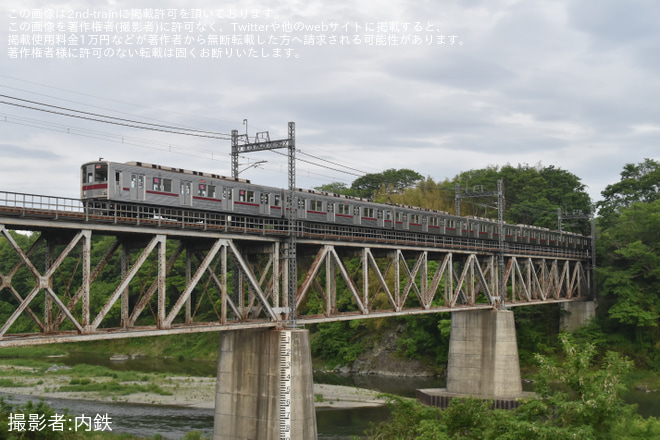 【東武】9000系9105F南栗橋工場入場回送を鉢形～玉淀間で撮影した写真